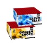 Golden Shock & Salvo Star Flowerbeds